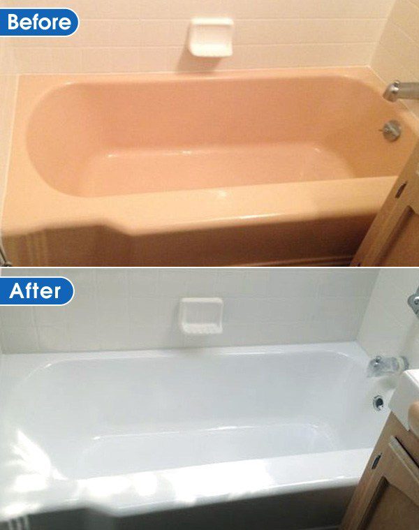 bathtub refinishing before and after